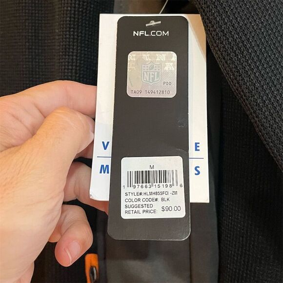 Fanatics Men's Cincinnati Bengals Quarter-Zip Varsity Jacket Black M - Picture 2 of 7